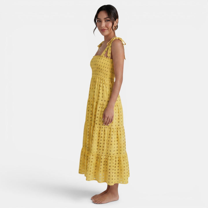 Vestido Midi Mujer Estampado Geométrico