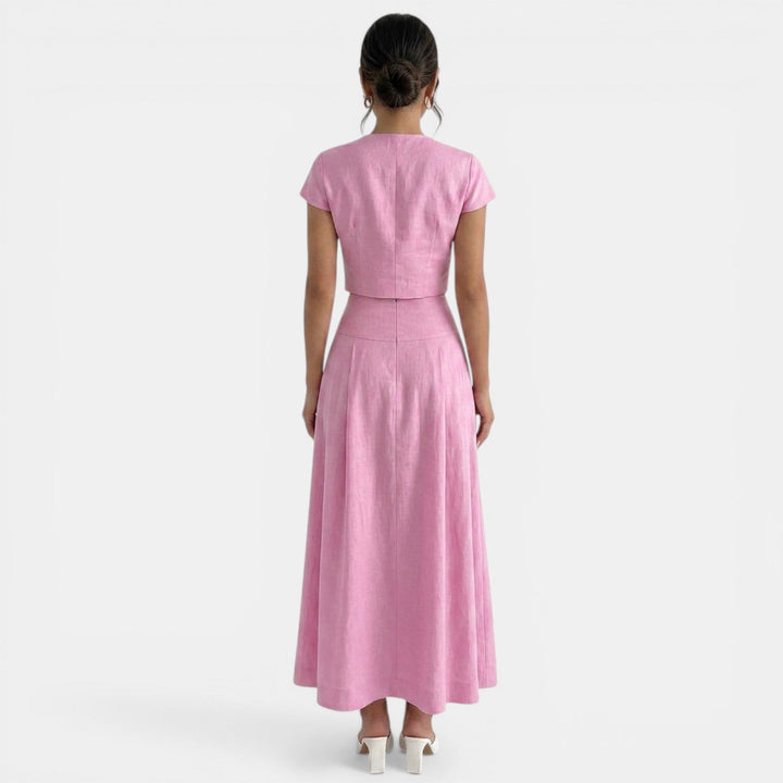 Vestido Maxi Elegante Dos Piezas