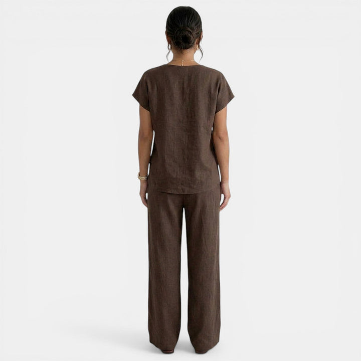 Conjunto Lino Verano Pantalón Mujer