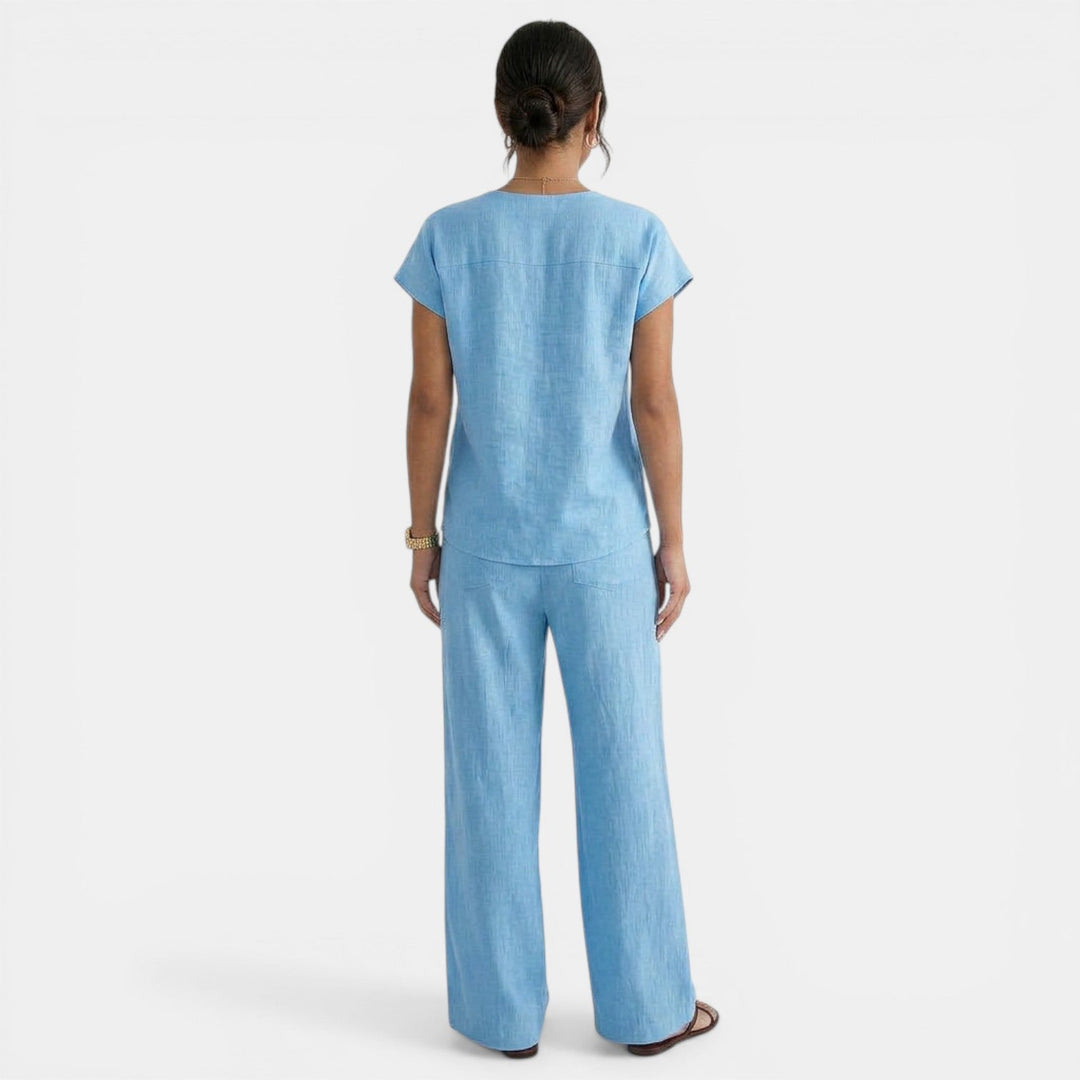 Conjunto Lino Verano Pantalón Mujer