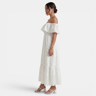 Vestido Boho Mujer Hombros Descubiertos