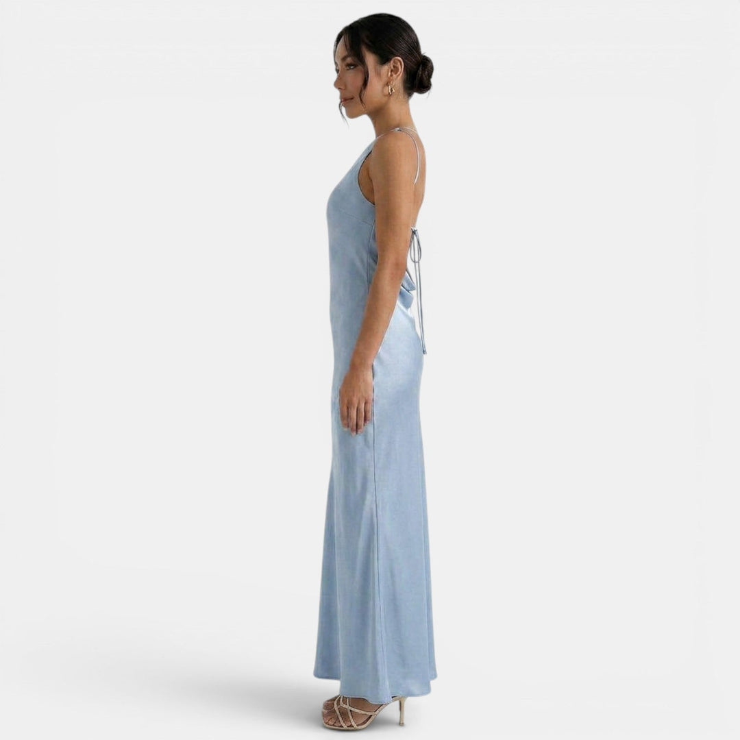 Vestido Largo Encaje Espalda Abierta
