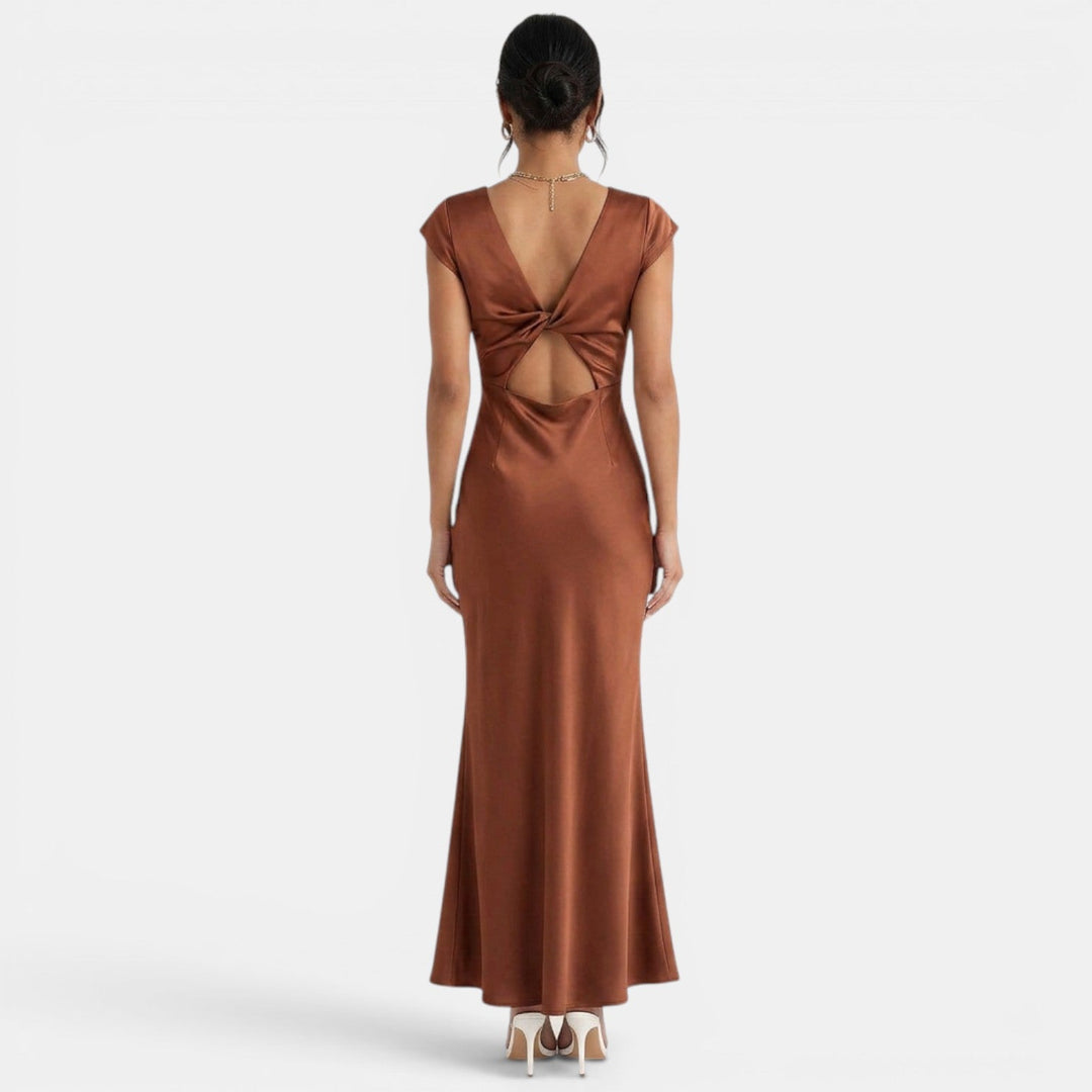 Guest Dress V Neck Long