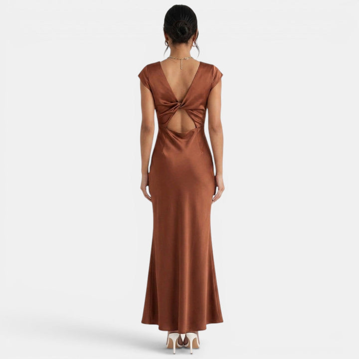 Guest Dress V Neck Long