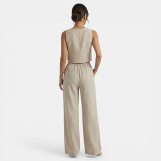 Conjunto Verano Mujer sin Mangas y Pantalón Holgado