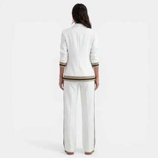 Conjunto Mujer Blazer y Pantalón Ancho
