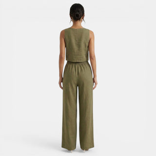 Conjunto Verano Mujer sin Mangas y Pantalón Holgado