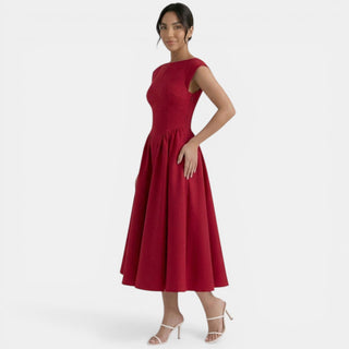Vestido Midi Mujer Elegante