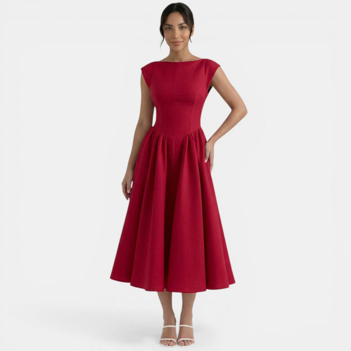 Vestido Midi Mujer Elegante