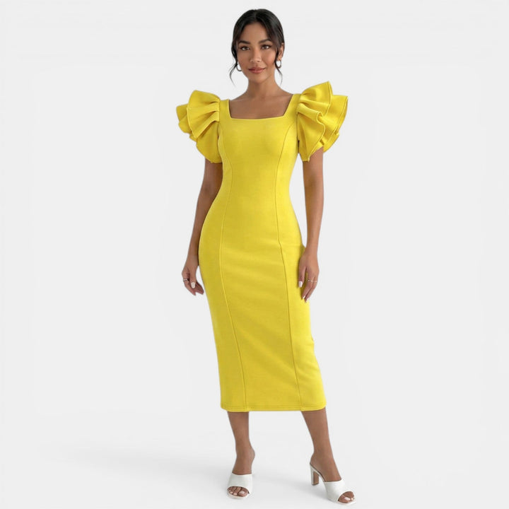 Vestido Midi Elegante Mujer