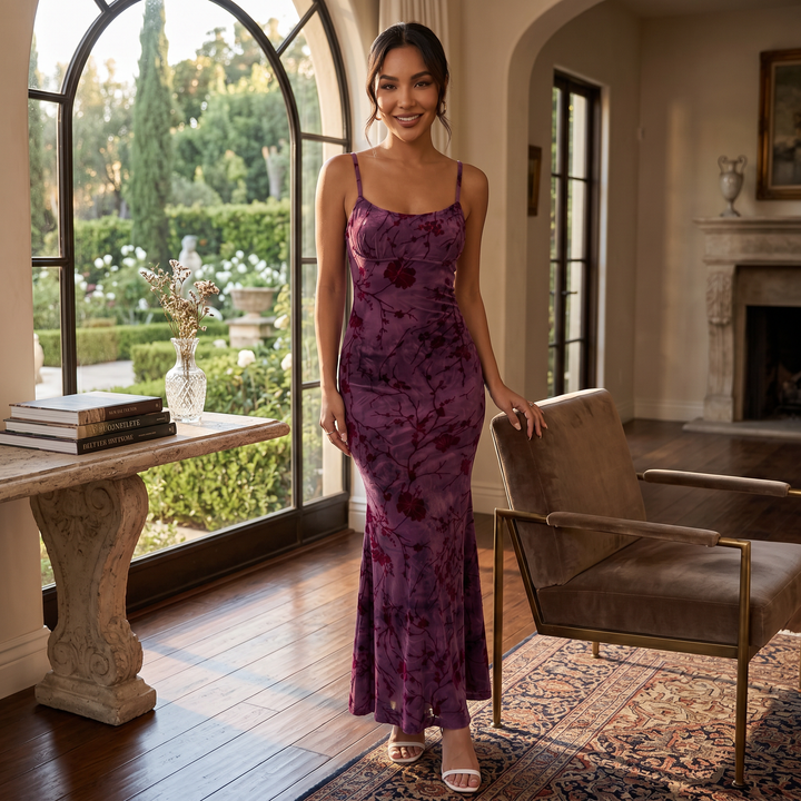 Vestido Largo Floral Mujer