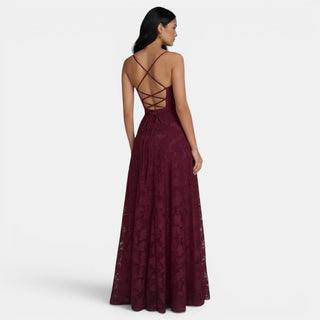 Vestido Mujer Ajustado Sin Espalda con Lazos