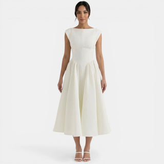 Vestido Midi Mujer Elegante