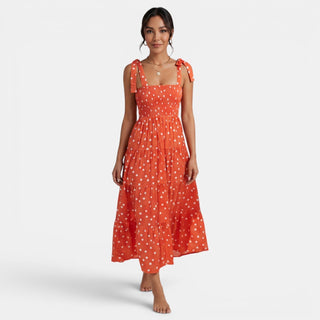 Vestido Midi Mujer Estampado Geométrico