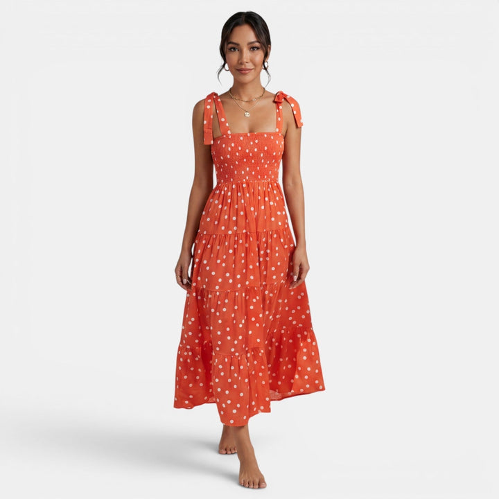 Vestido Midi Mujer Estampado Geométrico