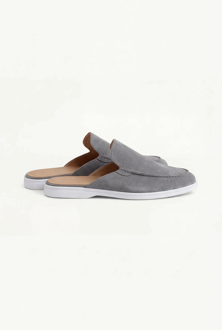 Mocasines de ante gris