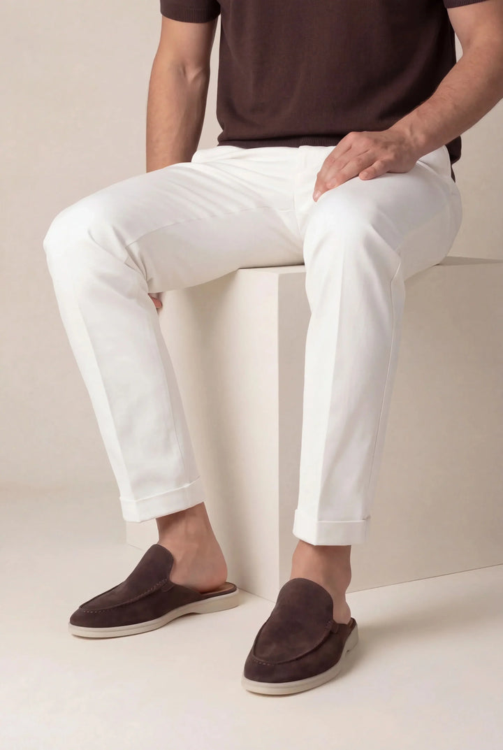 Brown Suede Moccasins for Yacht