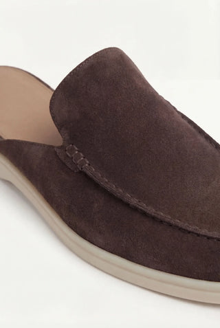 Brown Suede Moccasins for Yacht
