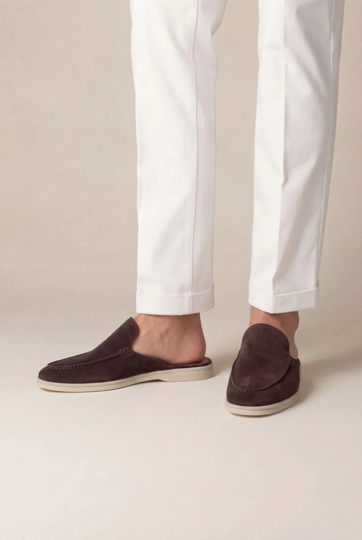 Brown Suede Moccasins for Yacht