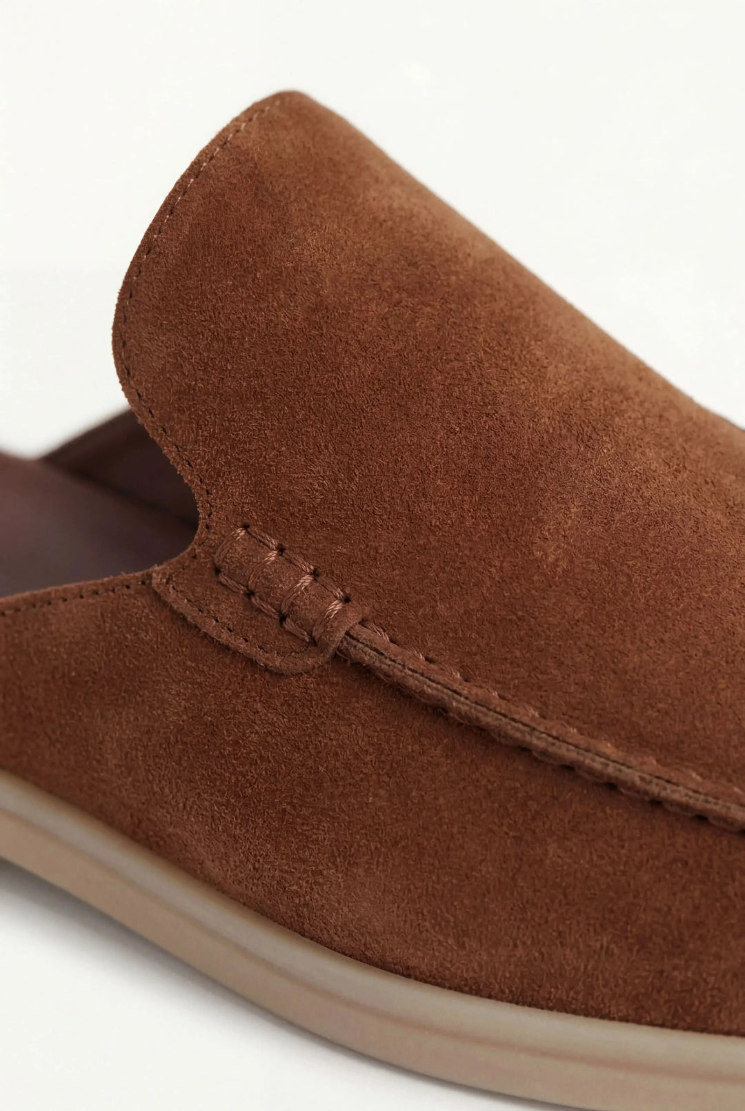 Mocasines de ante color granate
