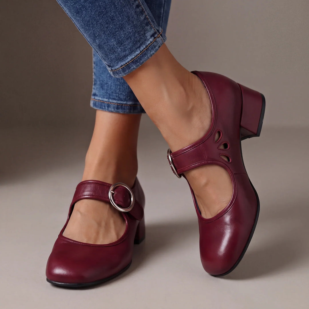 Josefina - Comfortable leather-effect sandals