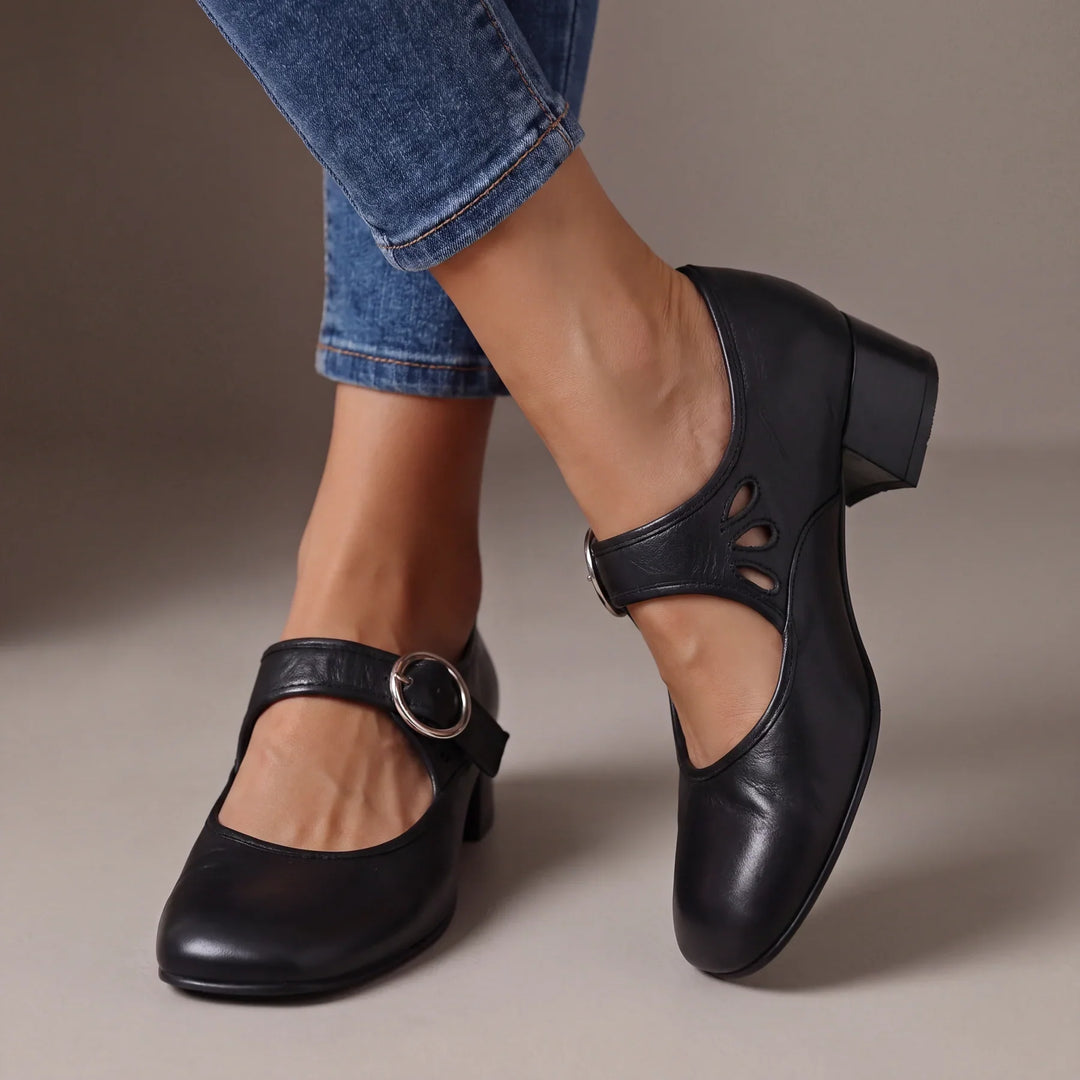 Josefina - Comfortable leather-effect sandals