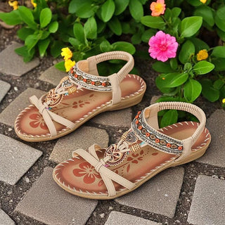 Elsa - Sandalias gladiadoras adornadas