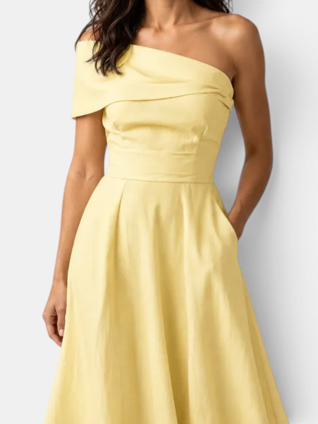 Long Dress Wedding Guest Yellow