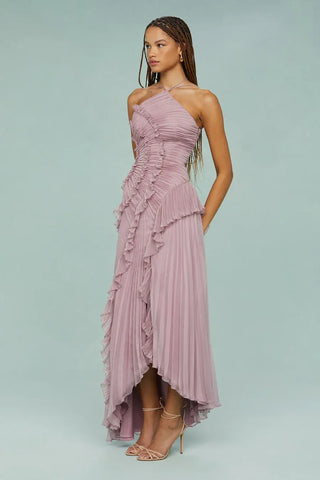 Isadora - Vestido largo cruzado con estampado romántico