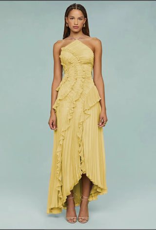 Isadora - Vestido largo cruzado con estampado romántico