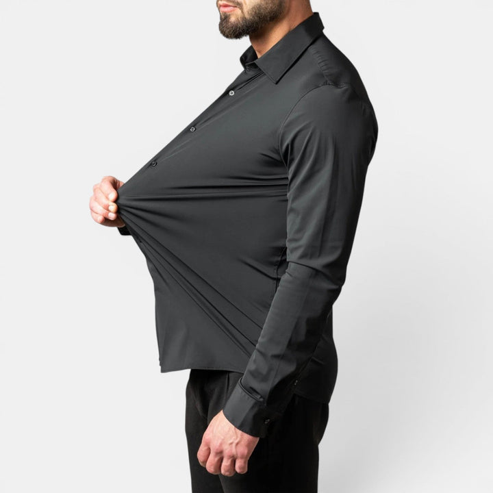 Camisa Hombre Antiarugas Elástica