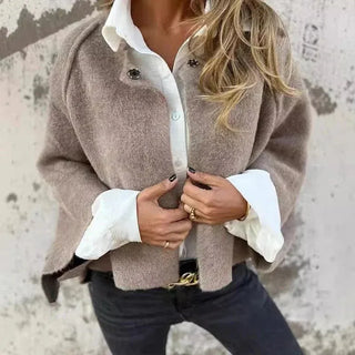 Elvira - Soft Round Neck Jacket