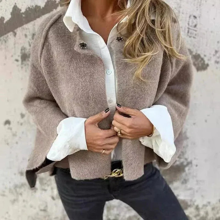 Elvira - Soft Round Neck Jacket
