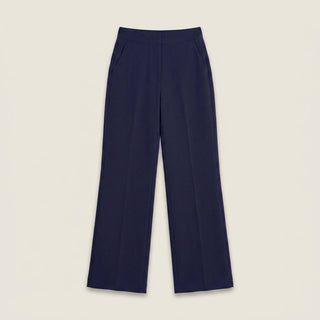 Pantalón Recto de Talle Alto con Pinza Central para Mujer