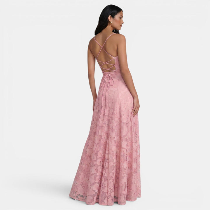 Vestido Mujer Ajustado Sin Espalda con Lazos