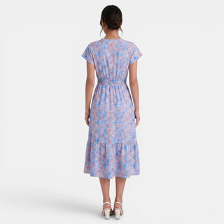 Vestido Midi Floral Mujer Verano