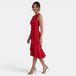 Vestido Midi Mujer Entallado Elegante