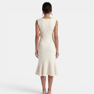 Vestido Midi Mujer Entallado Elegante