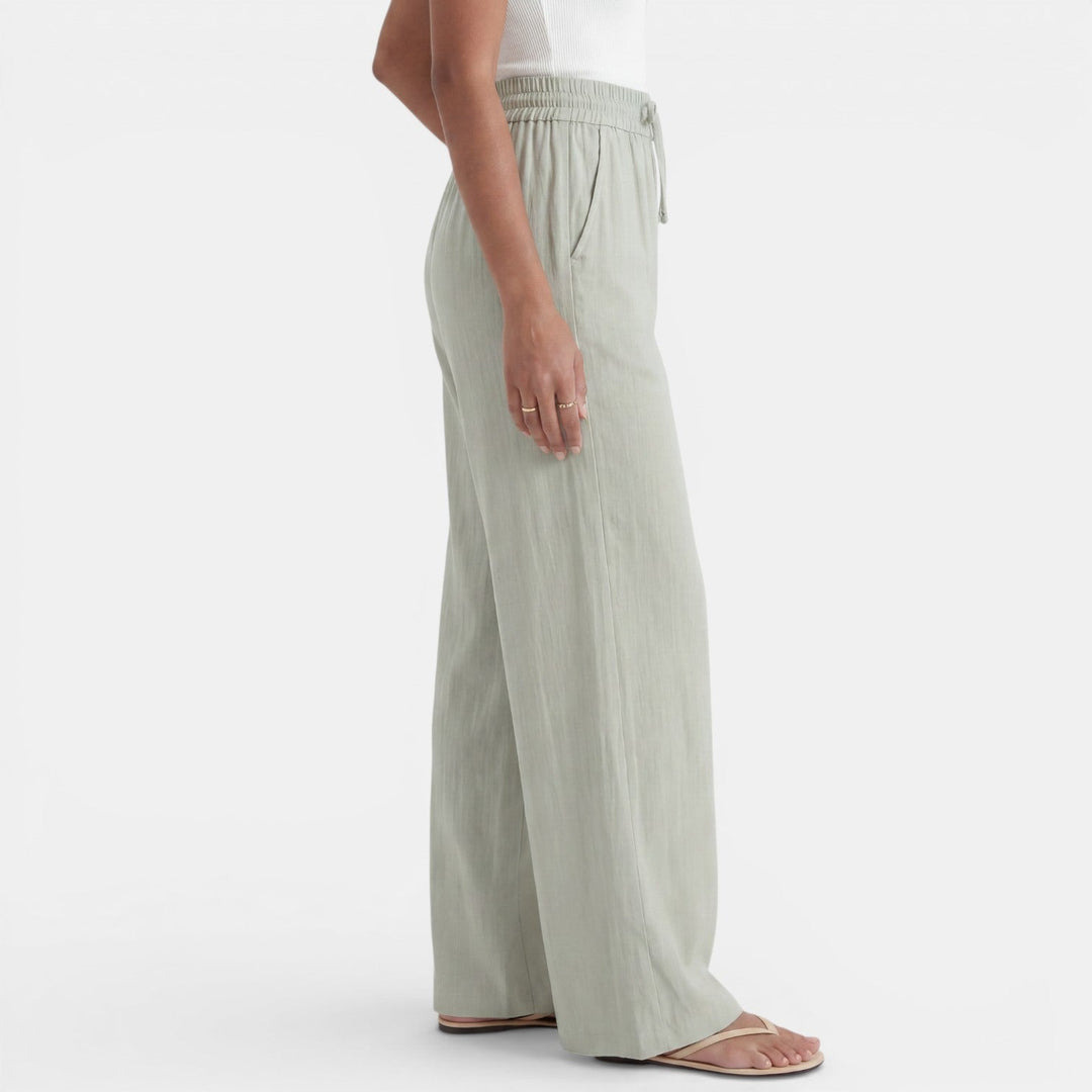 Pantalón Lino Mujer Ancho