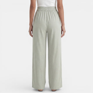Pantalón Lino Mujer Ancho