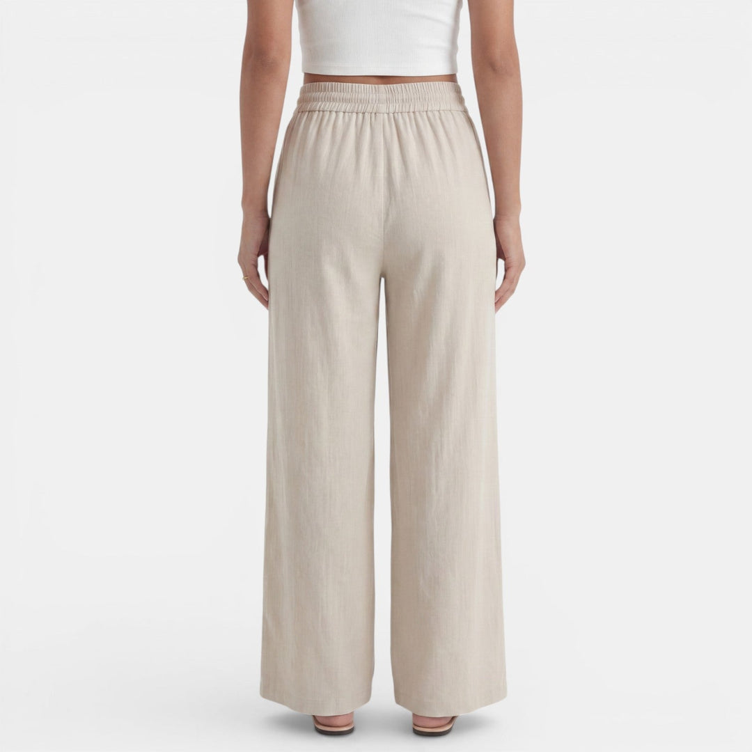 Pantalón Lino Mujer Ancho