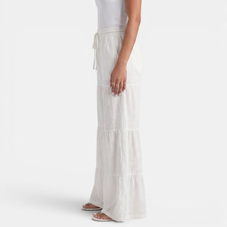 Pantalón Lino Mujer Cordón Ancho