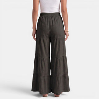 Pantalón Lino Mujer Cordón Ancho