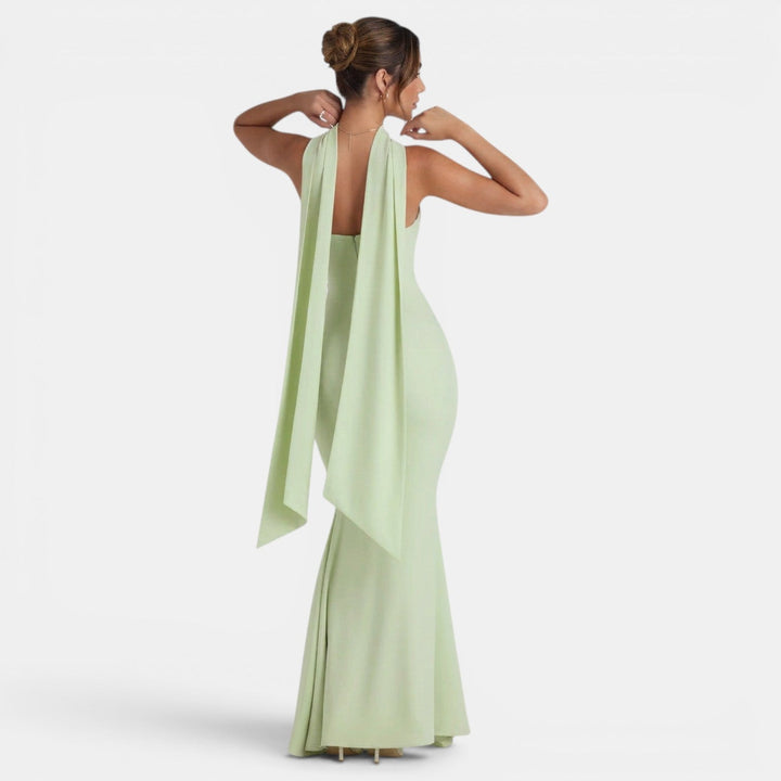 Vestido Largo Mujer Fiesta Halter