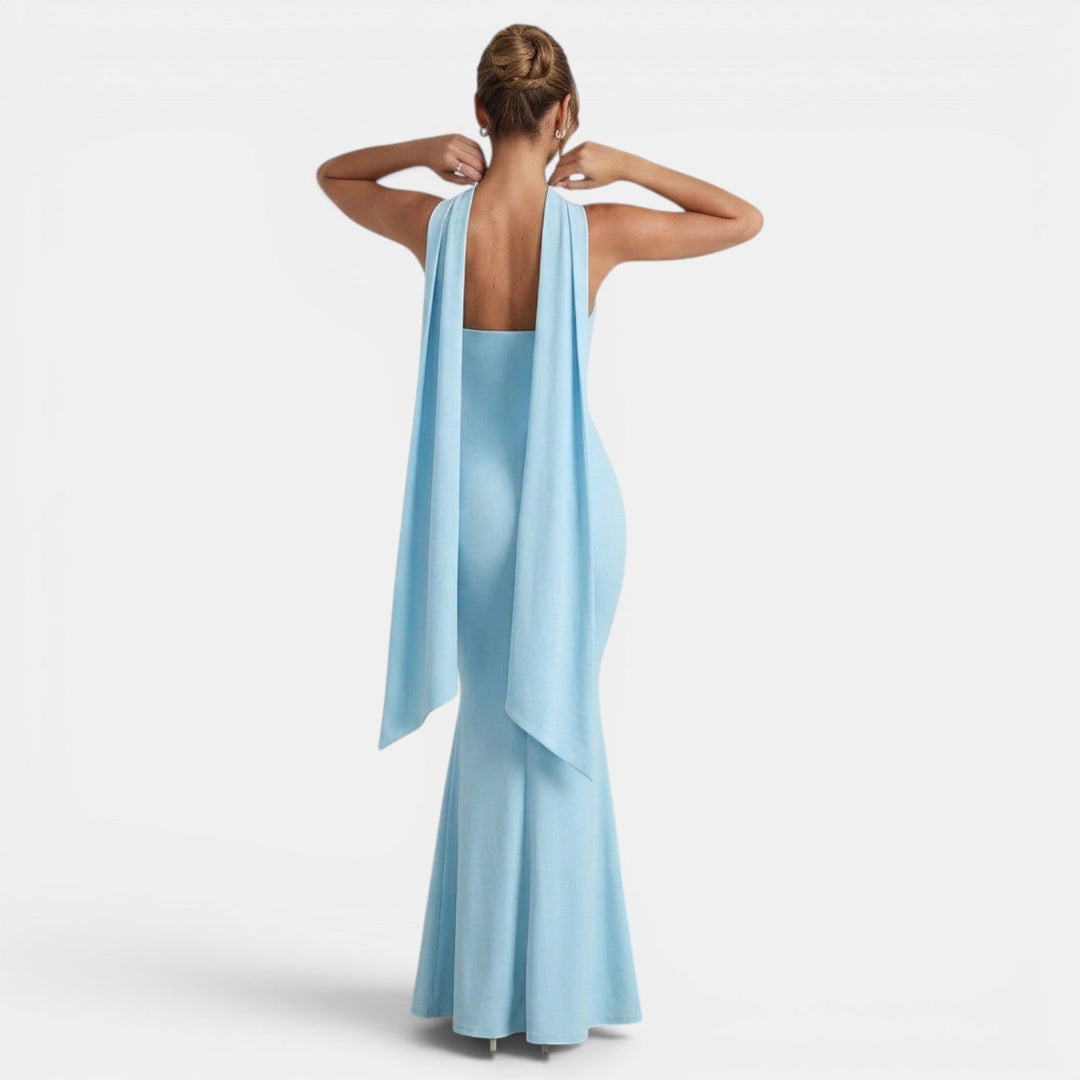 Vestido Largo Mujer Fiesta Halter