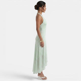Vestido Midi Verde Fiesta Elegante