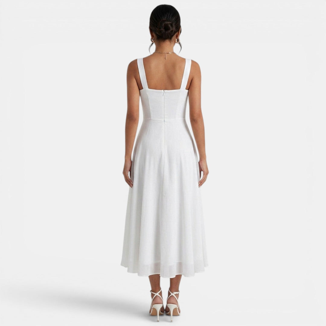 Vestido Midi Verano Elegante Mujer