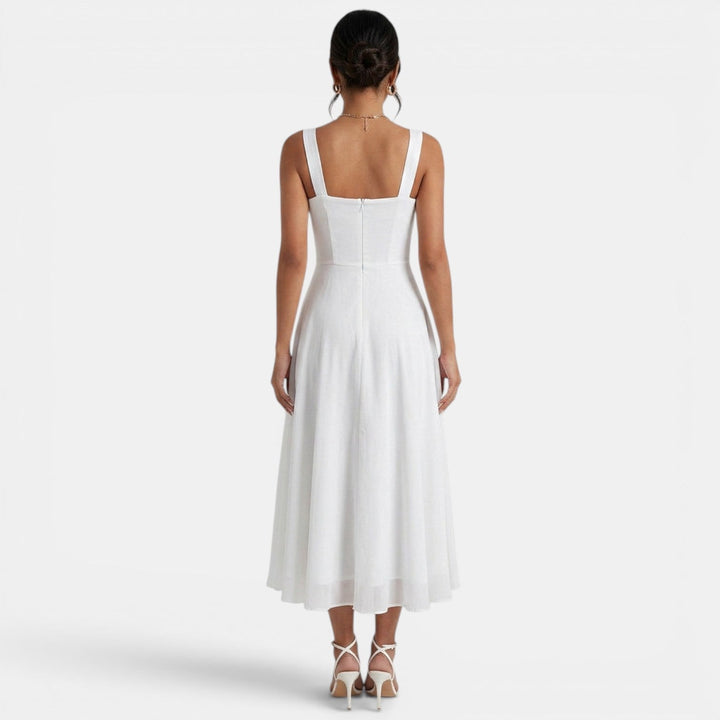 Vestido Midi Verano Elegante Mujer