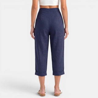 Pantalón Capri Mujer Lino
