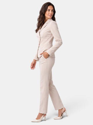 Traje Mujer Oficina Blazer Asimétrico